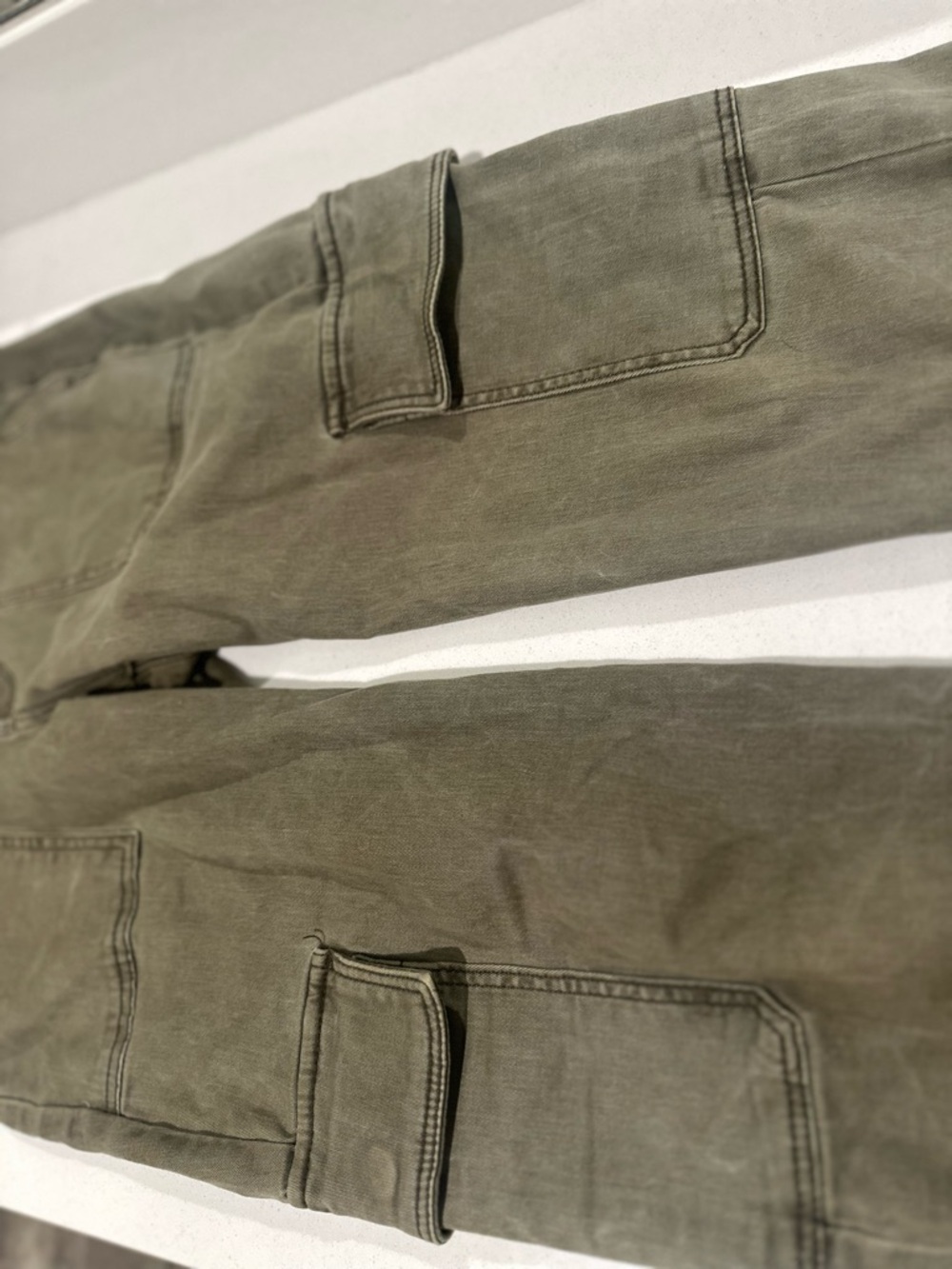 Express Cargo Pants in Olive Green - Picture 6 of 8